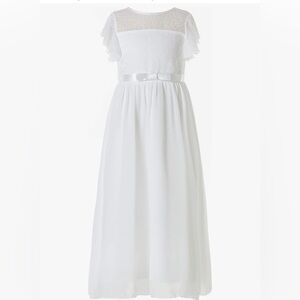 Elegant White Lace Kids Dress